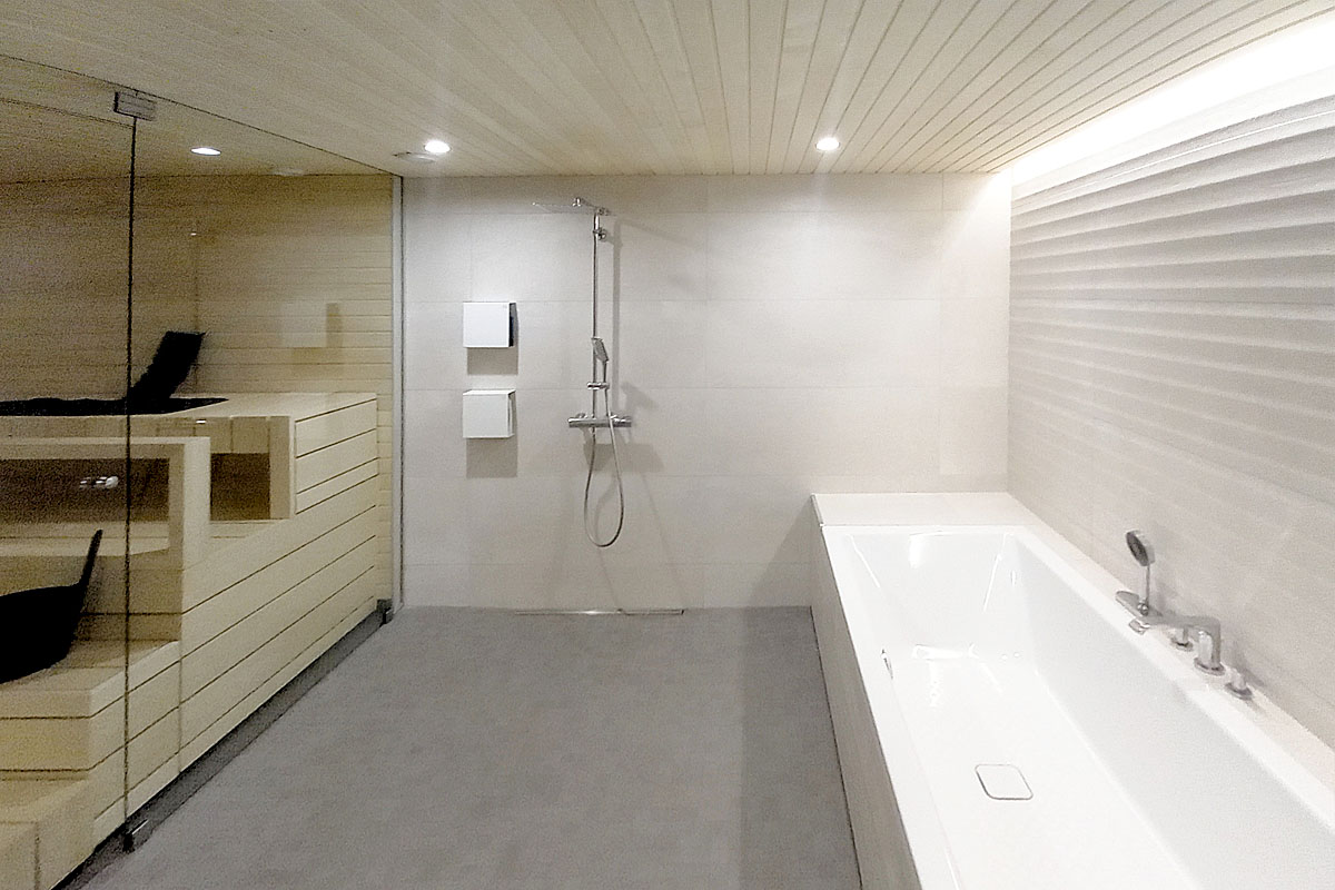 kylpyhuoneen saneeraus.